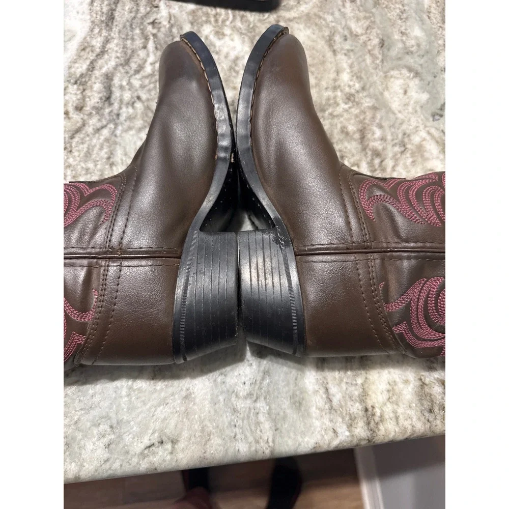 SMOKY‎ MOUNTAIN GIRLS' MONTEREY WESTERN BOOTS - ROUND TOE Size 2.5